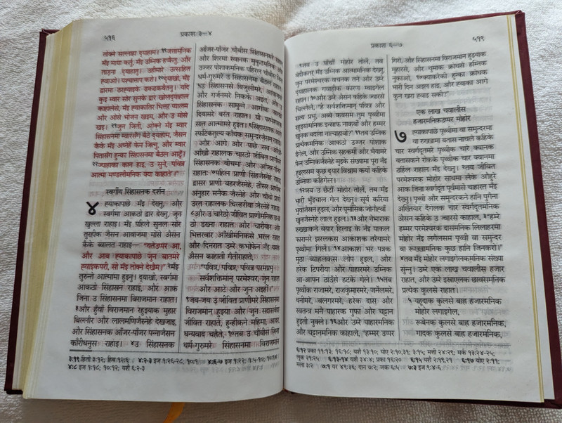 The Sonaha New Testament / A language of Nepal / Words of Christ in Red / Golden Edges / Hardcover / NBS-2020-1M SNA 263 (9789937864879)