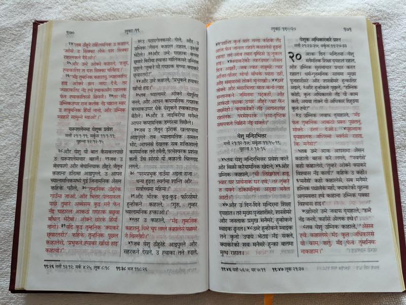 The Sonaha New Testament / A language of Nepal / Words of Christ in Red / Golden Edges / Hardcover / NBS-2020-1M SNA 263 (9789937864879)