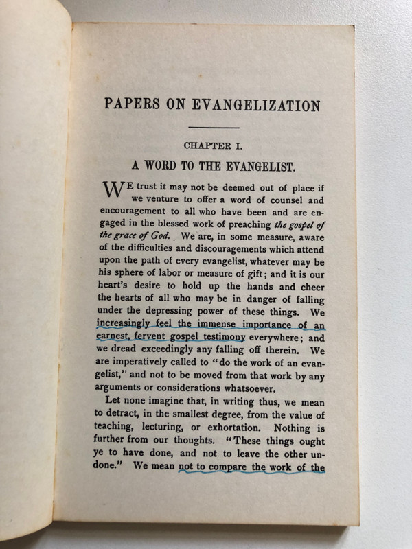 Papers on Evangelization by C.H. Mackintosh / The Work of an Evangelist / Publisher: BIBLE TRUTH PUBLISHERS (CHMacintosh)