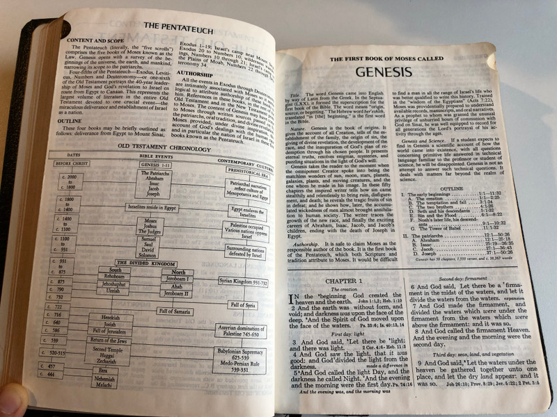 The Open Bible Edition - HOLY BIBLE KJV  Containing the Old and New Testaments  Authorized King James Version  Red Letter Edition with Index  THOMAS NELSON, PUBLISHERS 1975  Leather Black Cover