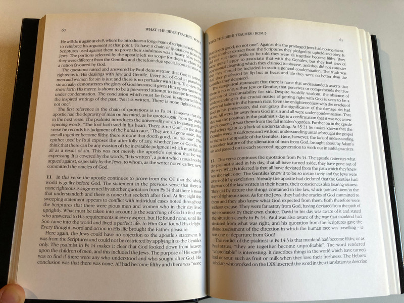 What the Bible Teaches Romans Vol. 11  F.E. Stallan  RITCHIE NEW TESTAMENT COMMENTARIES  GENERAL EDITORS T. WILSON & K. STAPLEY  with Authorised Version of The Bible  IN ELEVEN VOLUMES COVERING THE NEW TESTAMENT  JOHN RITCHIE LTD KILMARNOCK, SCOTLAND 1999  Hardcover (9780946351794)
