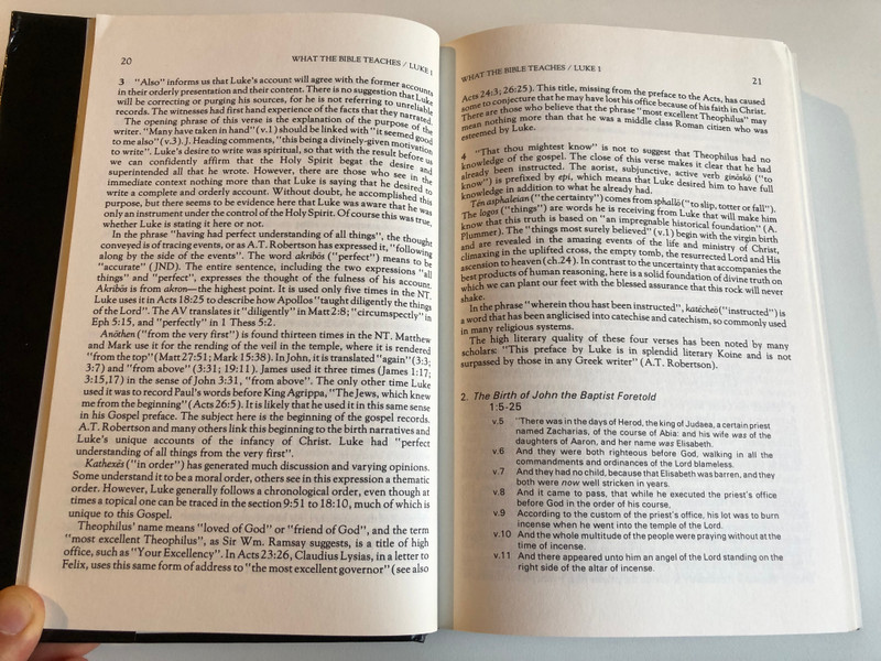 What the Bible teaches Luke Vol. 7  N.Crawford  with Authorised Version of The Bible  GENERAL EDITORS T. WILSON & K. STAPLEY  John Ritchie Ltd., 1990  Hardcover (0946351171)