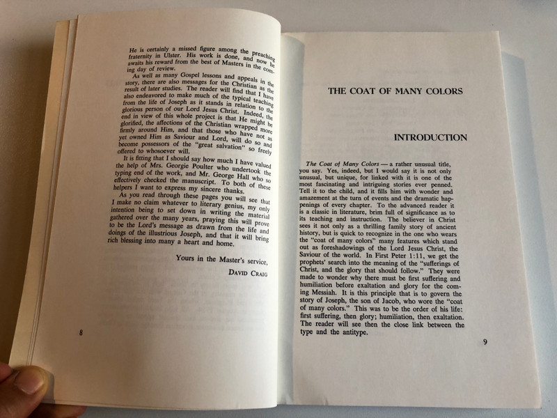 The Coat of Many Colors A Devotional Study of the Life of Joseph  FULL OF MATERIAL FOR TEACHER & STUDENT  Gospel Folio Press, 1971  Paperback