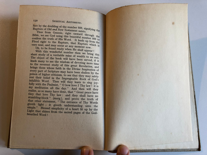 SPIRITUAL ARITHMETIC  By REGINALD T. NAISH  FOURTH EDITION  Thynne & Co., Ltd., 1930  Hardcover