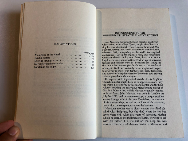 Out of the Depths The Autobiography of John Newton  with an introduction by Herbert Lockyer  General editors of the series William J. Petersen and Warner A. Hutchinson  A Shepherd Illustrated Classic  Keats Pub, 1981  Paperback (0879832436)
