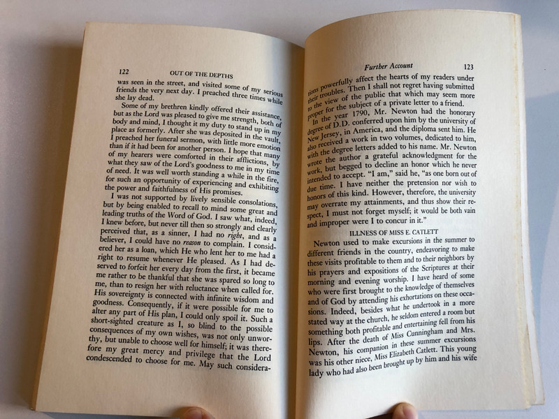 Out of the Depths The Autobiography of John Newton  with an introduction by Herbert Lockyer  General editors of the series William J. Petersen and Warner A. Hutchinson  A Shepherd Illustrated Classic  Keats Pub, 1981  Paperback (0879832436)