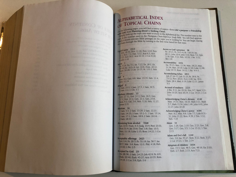 Thompson Student Bible - NIV  Kirkbride Bible Company, 1750  Hardcover (9780887074011)