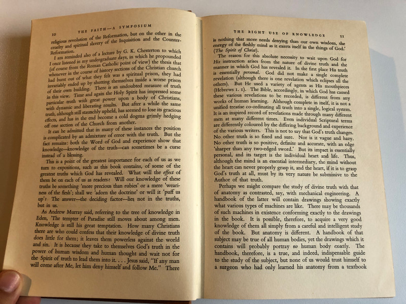 THE FAITH A SYMPOSIUM  Edited by FREDK. A. TATFORD  PICKERING & INGLIS, LONDON, 1952  Hardcover