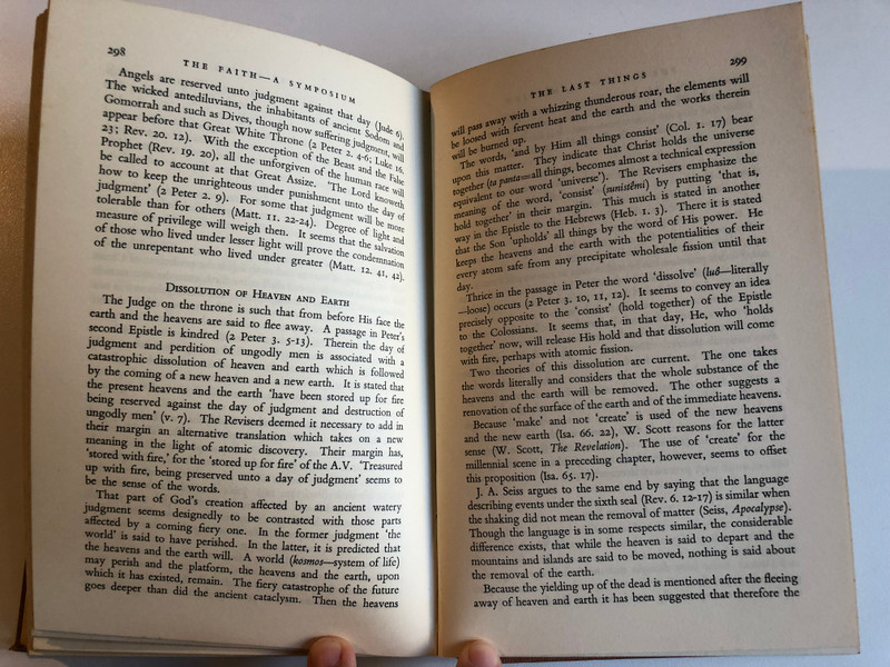 THE FAITH A SYMPOSIUM  Edited by FREDK. A. TATFORD  PICKERING & INGLIS, LONDON, 1952  Hardcover
