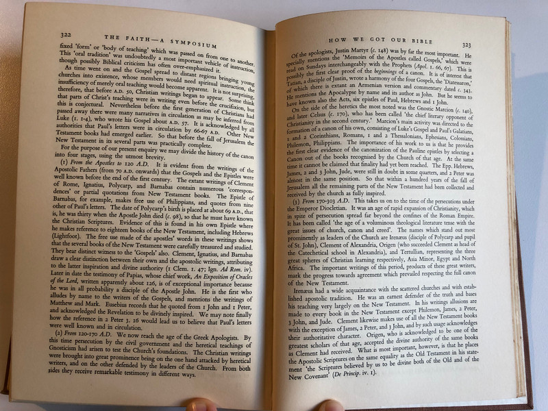 THE FAITH A SYMPOSIUM  Edited by FREDK. A. TATFORD  PICKERING & INGLIS, LONDON, 1952  Hardcover