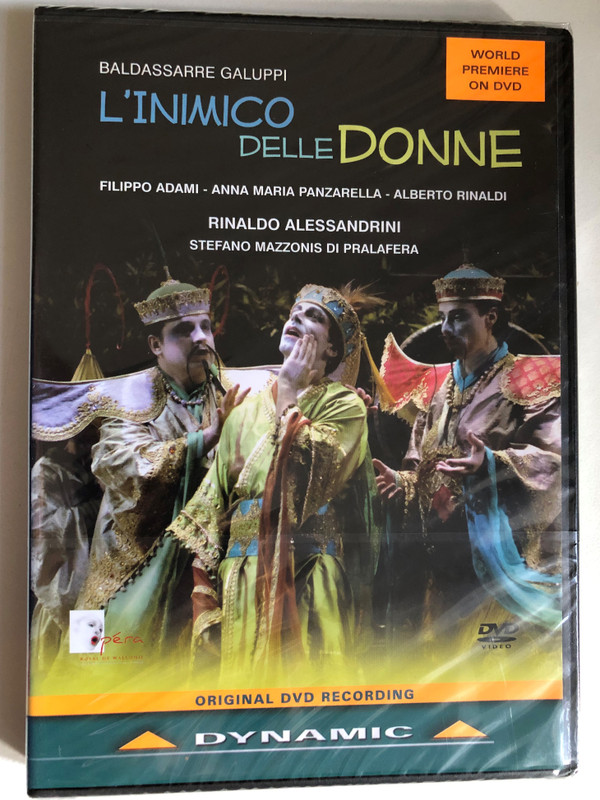 Galuppi: L'inimico delle donne / OPERA IN THREE ACTS LIBRETTO BY GIOVANNI BERTATI / FIRST PERFORMANCE IN MODERN TIMES / ORCHESTRA: ROYAL WALLONIAN OPERA CONDUCTOR: RINALDO ALESSANDRINI / DVD (8007144336776)