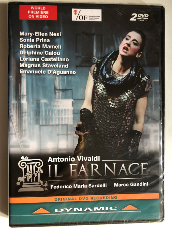 Il Farnace (Opera di Firenze) 2 DVD Set / Drama for music RV 711-G Libretto by ANTONIO MARIA LUCCHINI / ORCHESTRA OF THE FLORENTINE MUSICAL MAY / Conductor FEDERICO MARIA SARDELLI / DVD (8007144376703)