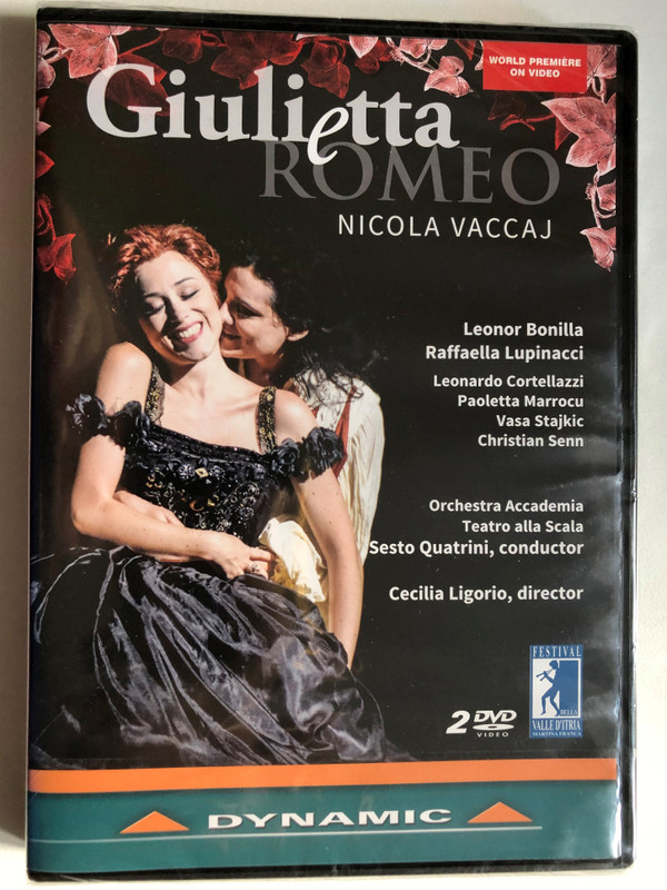 Vaccaj: Giulietta e Romeo 2 DVD Set / Tragedy for music in two acts Libretto by Felice Romani / La Scala Theater Academy Orchestra Conductor: Sesto Quatrini / Chorus of the Municipal Theater of Piacenza Chorus Master: Corrado Casati / DVD (8007144378325)