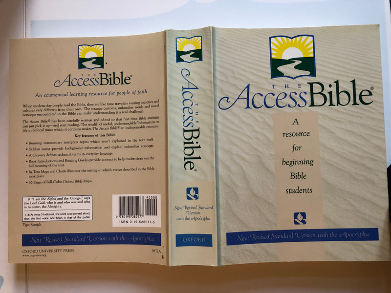 The Access Bible / New Revised Standard Version with Apocrypha / A resource for beginning Bible students / Oxford University Press 1999 / Paperback (0195282175)