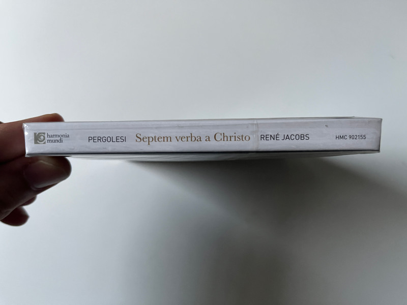 Giovanni Battista Pergolesi: Septem Verba A Christo - Sophie Karthäuser, Christophe Dumaux, Julien Behr, Konstantin Wolff, Akademie Für Alte Musik Berlin, René Jacobs, Akademie Für Alte Musik Berlin / Harmonia Mundi Audio CD 2013 / HMC 902155