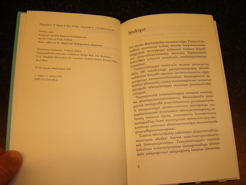 The Psalms in Greenlandic Language / TUSSIAATIT / Greenlandic belongs to the Eskimo family of languages (9788775231027) 