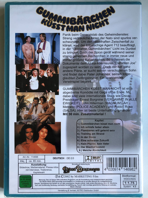 Gummibärchen küsst man nicht  Real Men Don't Eat Gummi Bears 1989 film  DVD Video (4020974146982)