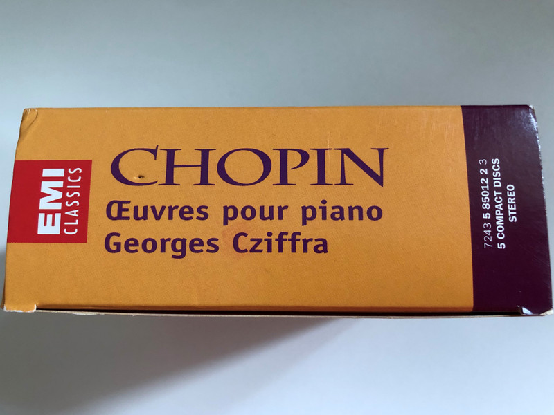 Chopin: Oeuvres Pour Piano - Georges Cziffra / EMI Classics 5x Audio CD 2003 Stereo / 724358501223