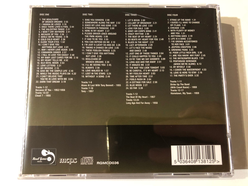 Tony Bennett – Eight Classic Albums / Digitally Remastered And Enhanced For Superior Quality / Real Gone Music / Real Gone 4x Audio CD / RGMCD036