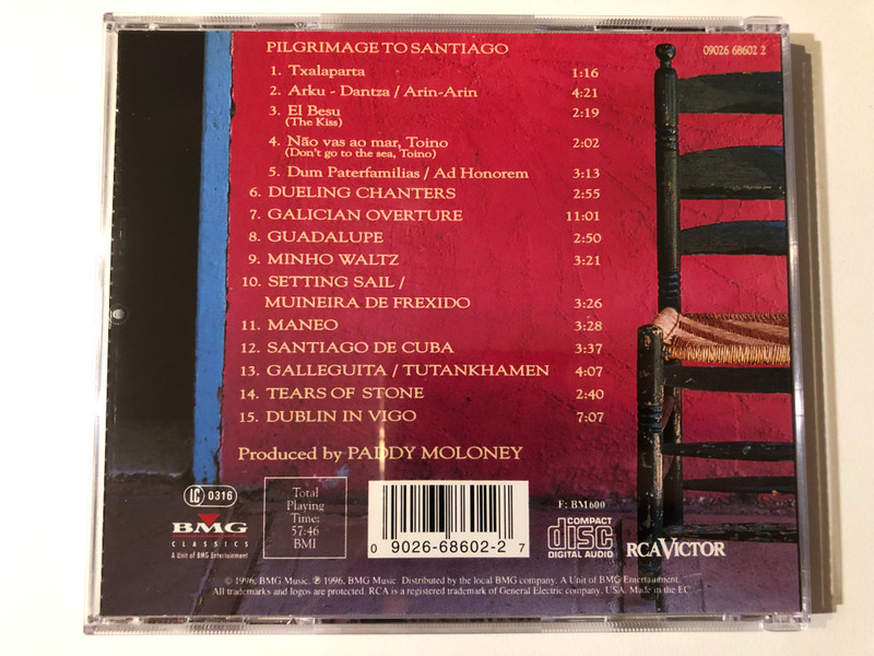 The Chieftains – Santiago / BMG Classics Audio CD 1996 / 09026 68602 2