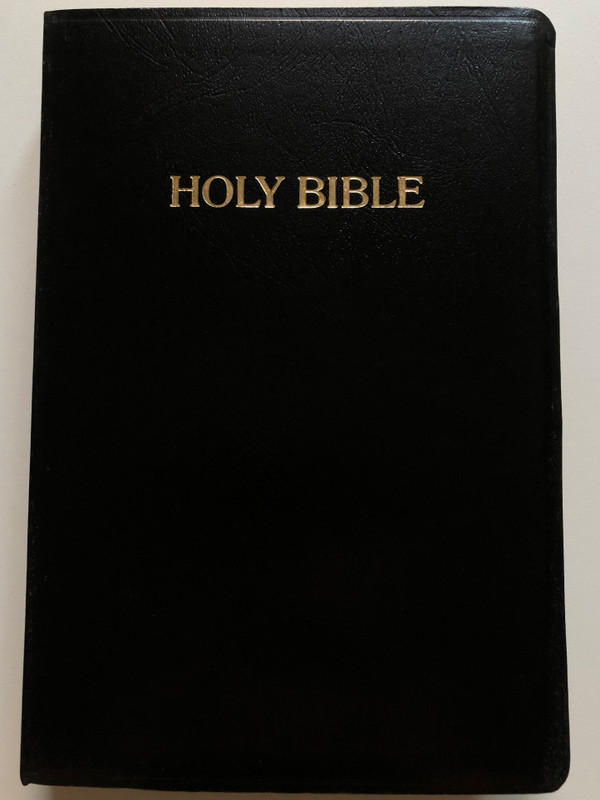 Giant Print CENTER-COLUMN REFERENCE BIBLE / New King James Version / Thomas Nelson, 1994 / Leather Cover (9780840708564)