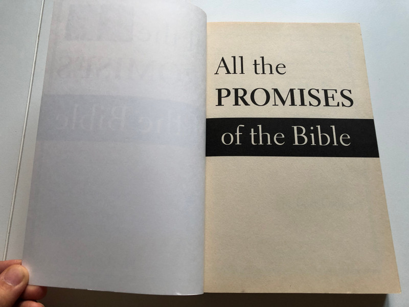 All the Promises of the Bible - Herbert Lockyer  Discover more than 8,000 Bible promises  Explore a virtual encyclopedia of information  Apply the promises to your life today  Zondervan, 1990  Paperback (9780310281313)