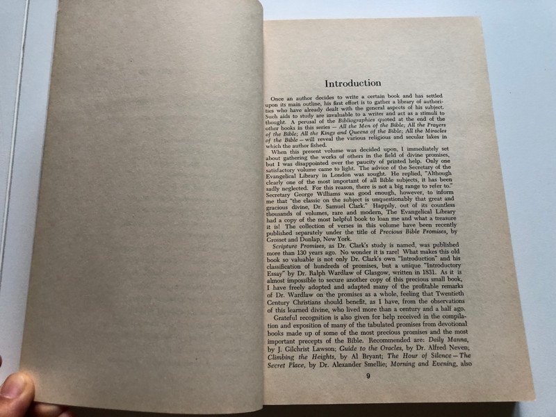 All the Promises of the Bible - Herbert Lockyer  Discover more than 8,000 Bible promises  Explore a virtual encyclopedia of information  Apply the promises to your life today  Zondervan, 1990  Paperback (9780310281313)