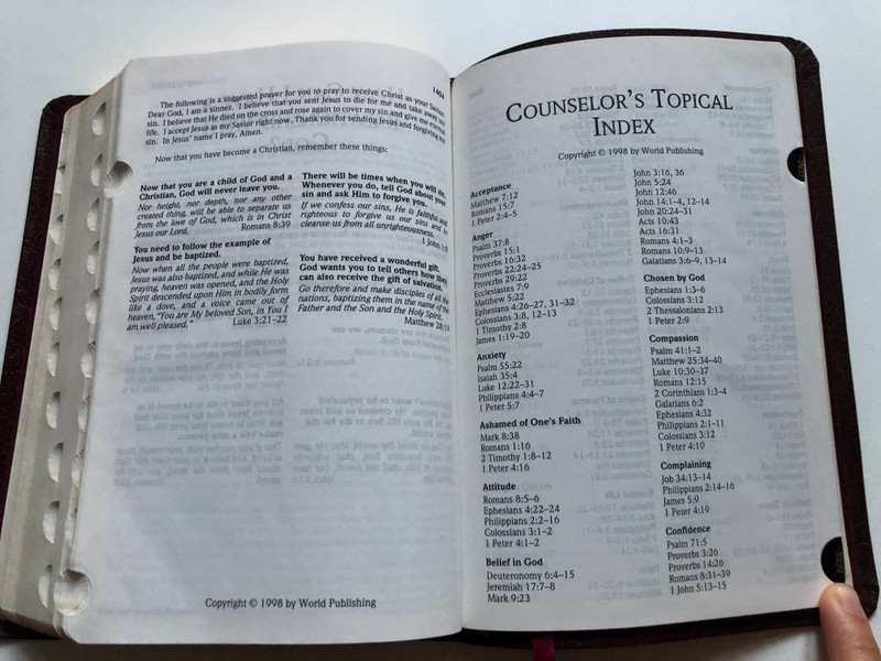 New American Standard Bible  Burgundy, Imitation Leather with Index  World Bible Publishers, 1996  Classic Companion (0529110628)