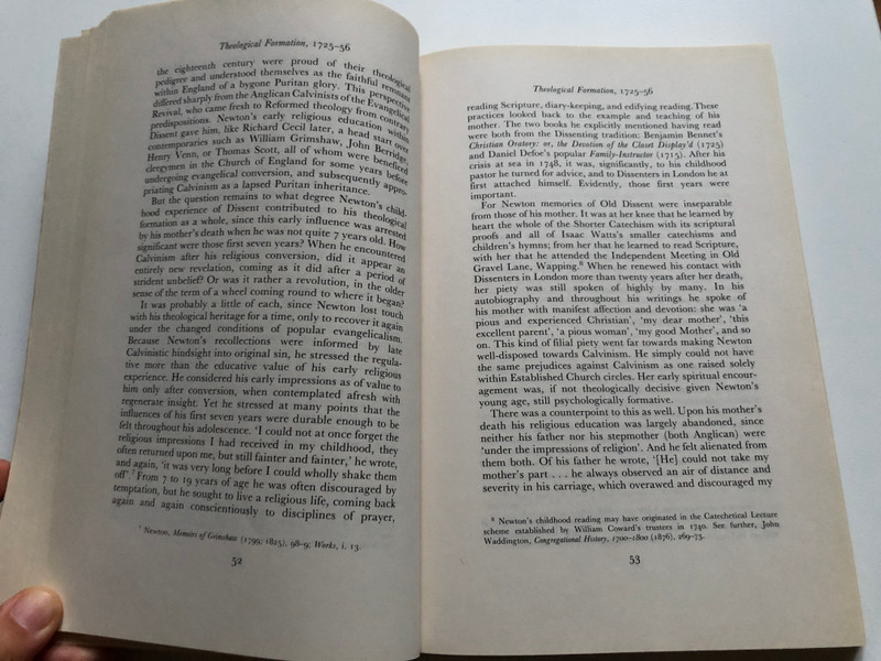 John Newton and the English Evangelical Tradition: Between the Conversions of Wesley and Wilberforce / D. Bruce Hindmarsh / Wm. B. Eerdmans-Lightning Source, 2001 / Paperback (9780802847416)