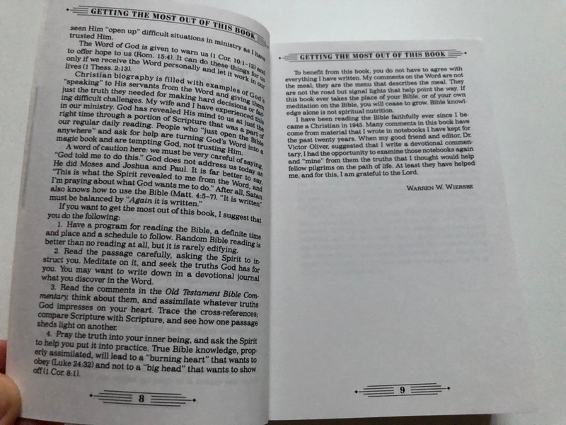 Bible Commentary Old Testament Nelson's Pocket Reference Series / Author: Warren W. Wiersbe / Nelson Reference & Electronic Pub, 2000 / Paperback (9780785242697)