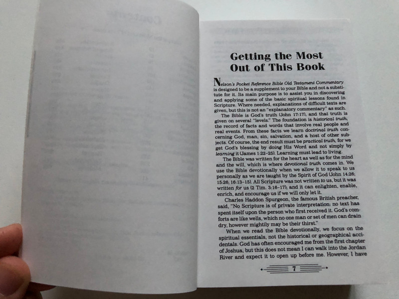 Bible Commentary Old Testament Nelson's Pocket Reference Series / Author: Warren W. Wiersbe / Nelson Reference & Electronic Pub, 2000 / Paperback (9780785242697)