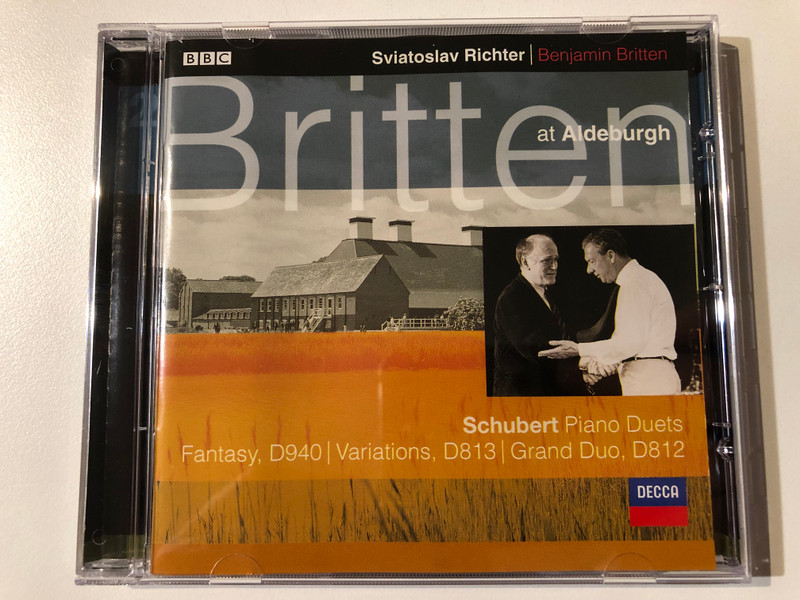 Sviatoslav Richter, Benjamin Britten: Britten at Aldeburgh - Schubert: Piano Duets; Fantasy, D 940; Variations, D 813; Grand Duo, D 812 / Decca Audio CD 2000 / 466 822-2