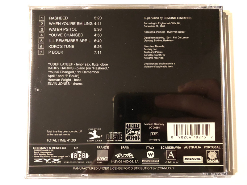 Yusef Lateef – Into Something / Original Jazz Classics Audio CD Stereo / OJCCD 700-2