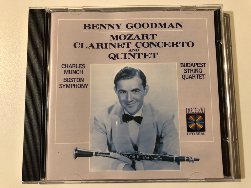 Benny Goodman - Mozart: Clarinet Concerto And Quintet - Charles Munch, Boston Symphony Orchestra, Budapest String Quartet / RCA Red Seal Audio CD 1996 / RD85275 