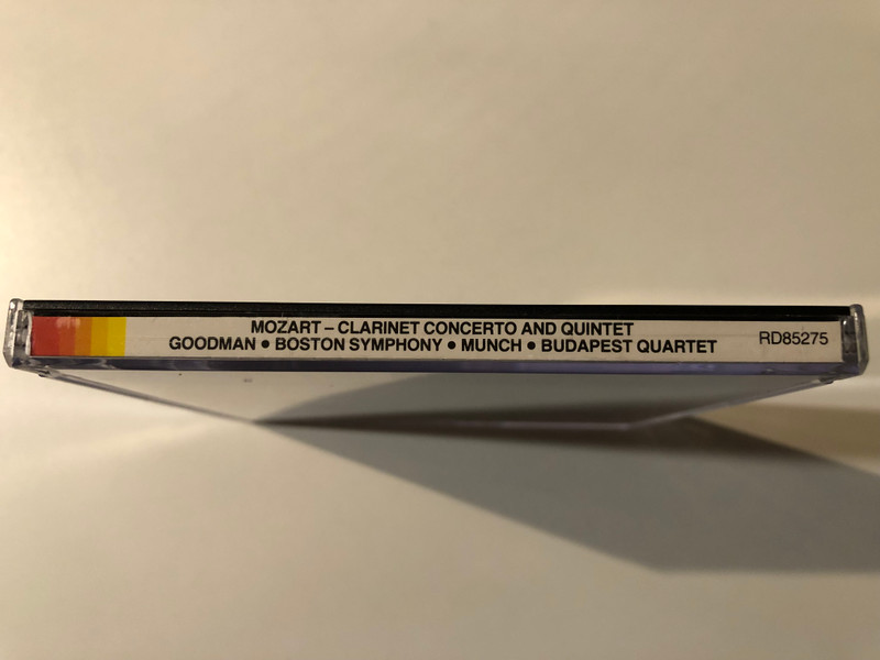 Benny Goodman - Mozart: Clarinet Concerto And Quintet - Charles Munch, Boston Symphony Orchestra, Budapest String Quartet / RCA Red Seal Audio CD 1996 / RD85275 