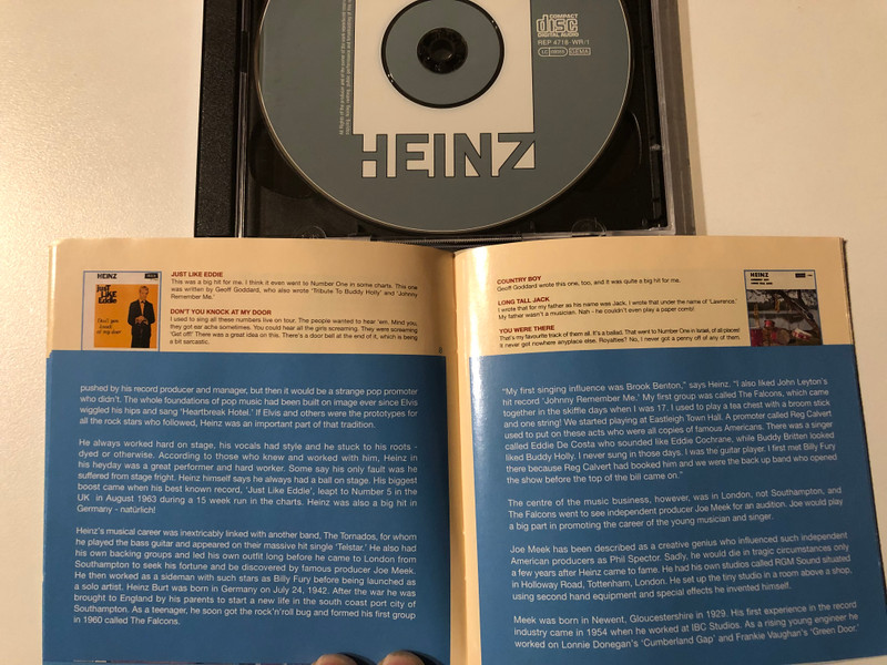 Heinz – The Complete Heinz / Repertoire Records 2x Audio CD 1999 / REP 4718-WR