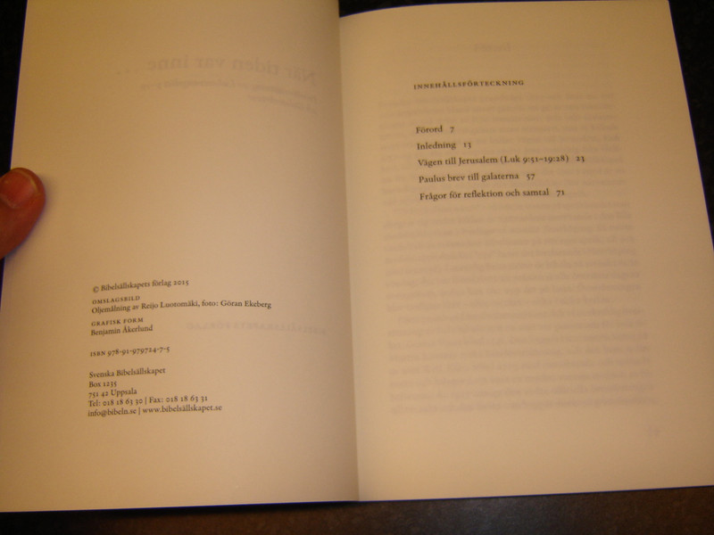 The Gospel of Luke 9-19 Modern Swedish Language Test Edition / Nar tiden var inne