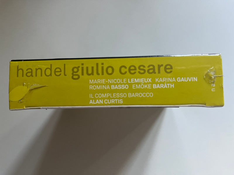 Handel: Giulio Cesare - Il Complesso Barocco, Alan Curtis, Marie-Nicole Lemieux, Karina Gauvin, Romina Basso, Emoke Barath / Naïve 3x Audio CD 2012 / OP 30536