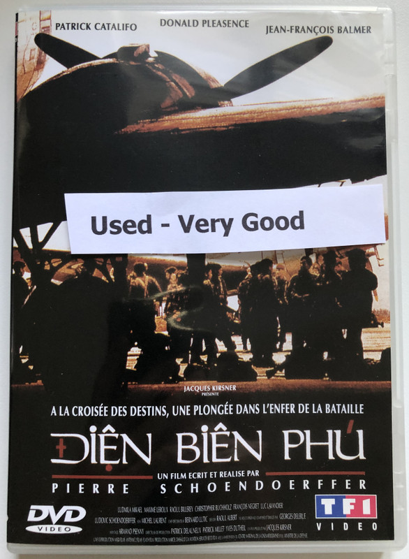 Diên Biên Phu  A LA CROISÉE DES DESTINS, UNE PLONGÉE DANS L'ENFER DE LA BATAILLE  UN FILM ECRIT ET REALISE PAR PIERRE SCHOENDOERFFER  PATRICK CATALIFO, DONALD PLEASENCE, JEAN-FRANÇOIS BALMER  DVD Video (3384442055406)