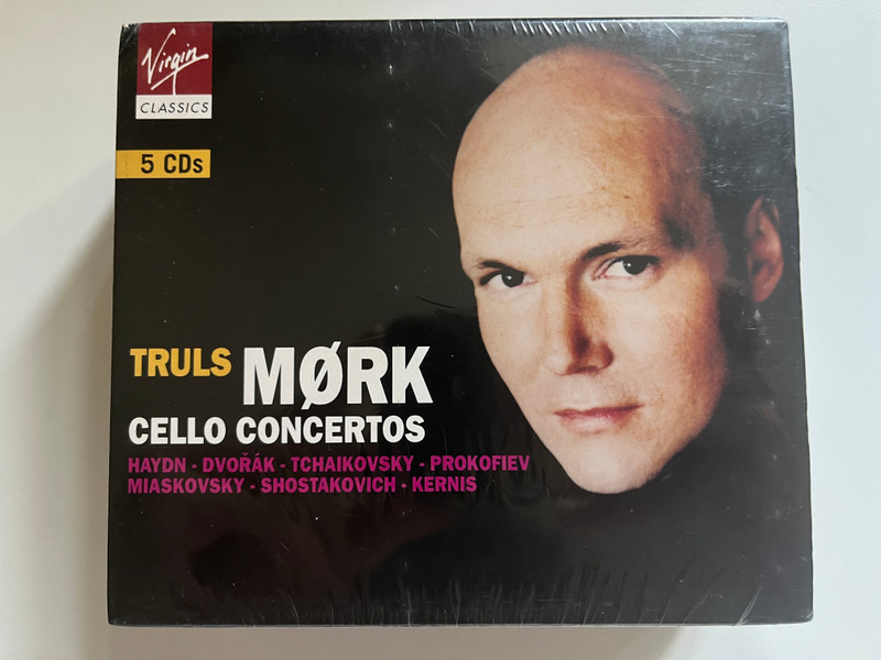 Truls Mørk: Cello Concertos - Haydn, Dvořák, Tchaikovsky, Prokofiev, Miaskovsky, Shostakovich, Kernis / Virgin Classics 5x Audio CD, Box Set 2004, Stereo / 724348201928