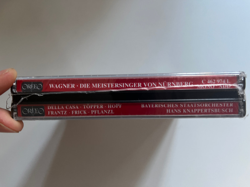 Wagner: Die Meistersinger Von Nürnberg - Della Casa, Töpper, Hopf, Frantz, Frick, Pflanzl, Hans Knappertsbusch / Orfeo D'Or, Bayerische Staatsoper Live / Orfeo 4x Audio CD, Mono 1997 / C 462 974 L