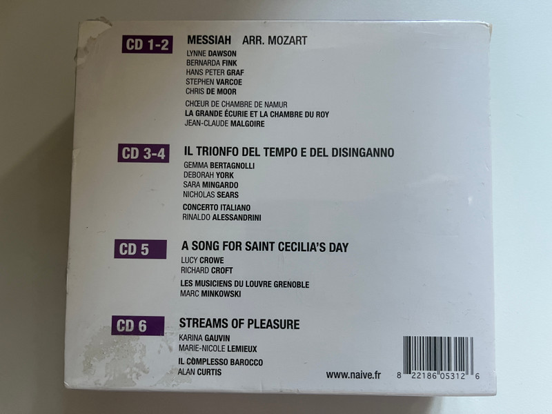 Georg Friedrich Händel – Sacred Music / Naïve 6x Audio CD 2012 / V 5312