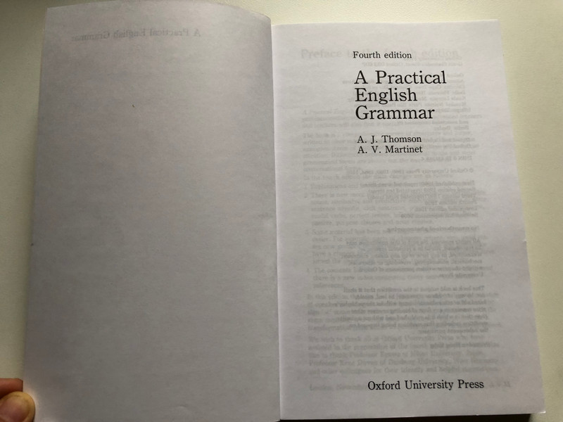 A Practical English Grammar / A. J. Thomson, A.V. Martinet / Fourth edition / LOW-PRICED EDITION / Oxford University Press, 1987 / Paperback (9780194313483)