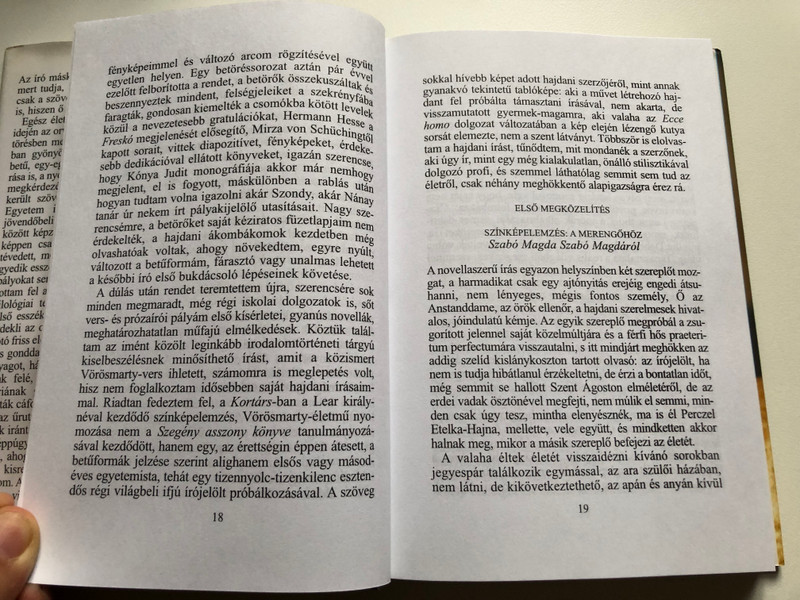 Szabó Magda - A csekei monológ  EURÓPA, 2008  Hardcover (9789630785532)