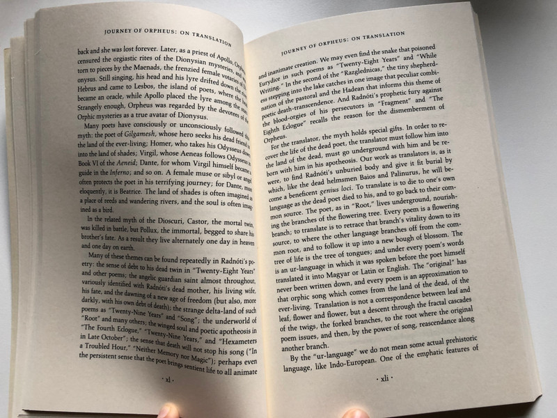 Foamy Sky the Major Poems of Miklos Radnoti  SELECTED AND TRANSLATED by ZSUZSANNA OZSVÁTH AND FREDERICK TURNER  Lockert Library of Poetry in Translation  Princeton University Press, 1992  Paperback (9780691015309)