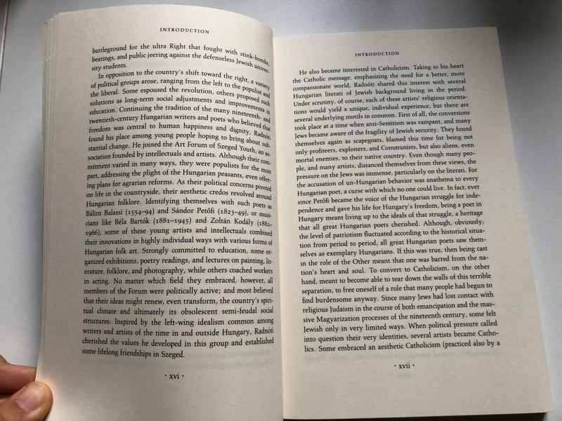 Foamy Sky the Major Poems of Miklos Radnoti  SELECTED AND TRANSLATED by ZSUZSANNA OZSVÁTH AND FREDERICK TURNER  Lockert Library of Poetry in Translation  Princeton University Press, 1992  Paperback (9780691015309)