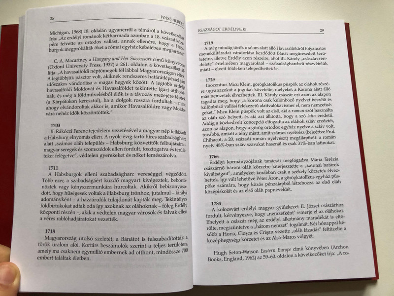 IGAZSÁGOT ERDÉLYNEK! Dokumentumgyűjtemény  WASS ALBERT  JUSTICE FOR TRANSYLVANIA! A documentary  Kráter Műhely Egyesület, 2006  Paperback (9637329889)