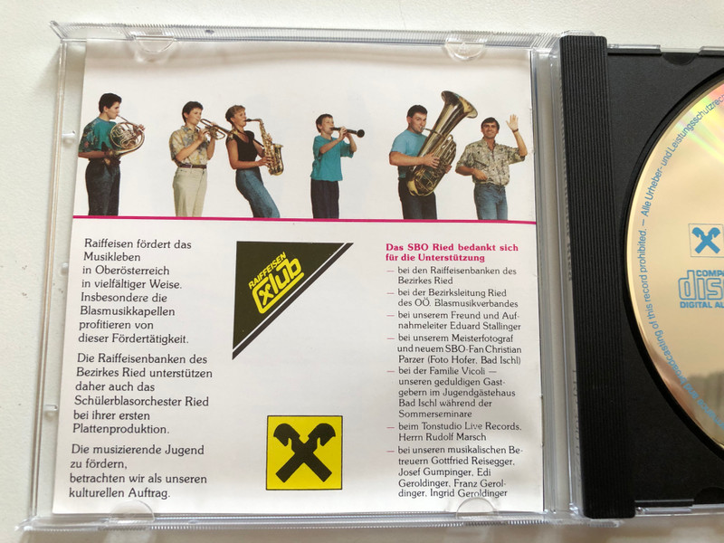 Jubiloso - Schulerblasorchester Ried / LRP Audio CD / LRP 390 0725