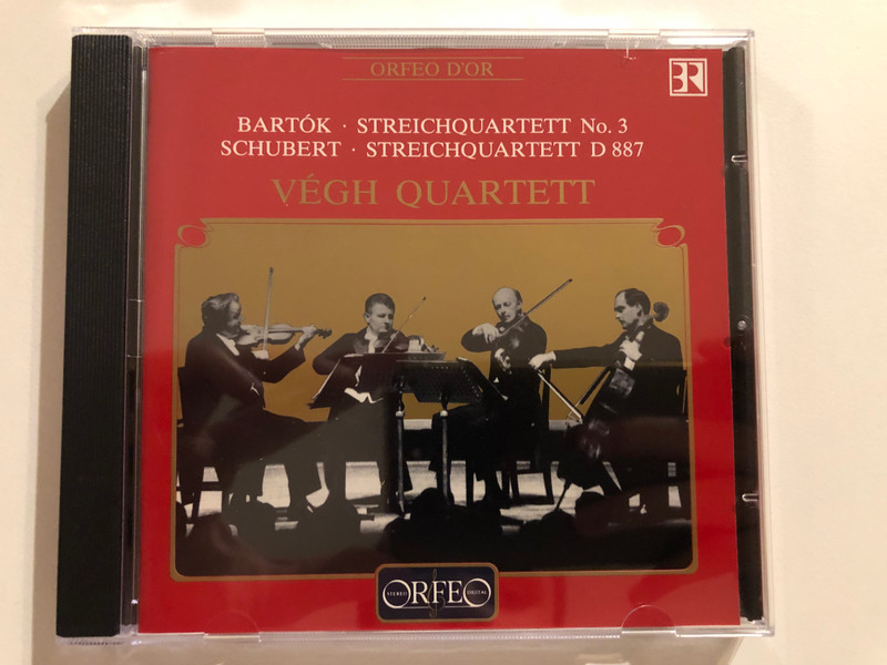 Bartók: Streichquartett N°3, Schubert: Streichquartett D 887 - Vegh Quartett / Orfeo Audio CD 1993 Stereo / C 317 931 B