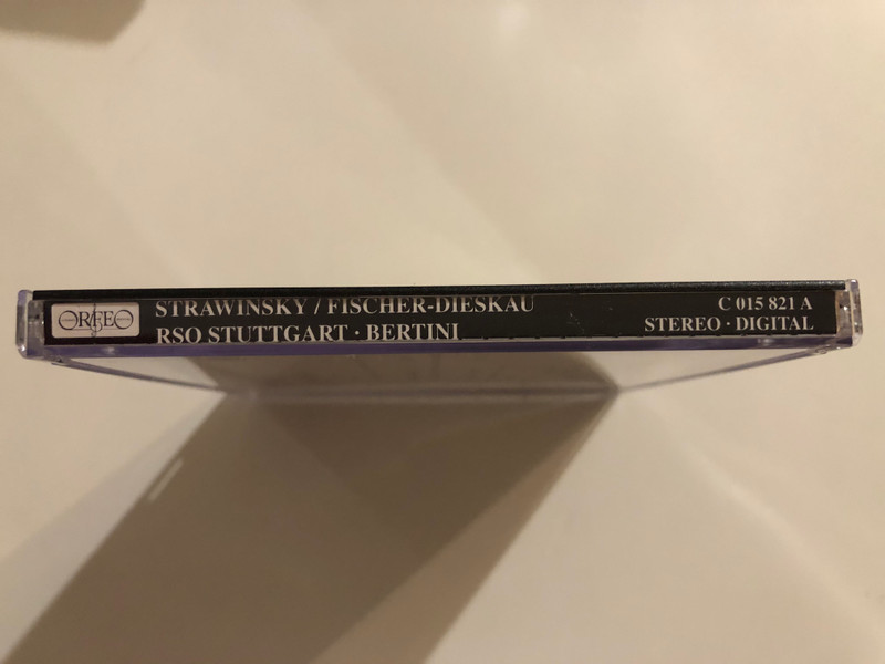 Igor Strawinsky: Symphony of Psalms, Abraham and Isaac, Babel, Elegy for John for John F. Kennedy, Verlaine Lieder - Dietrich Fischer-Dieskau, Gary Bertini / Orfeo Audio CD 1982 Stereo / C 015 821 A